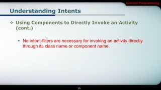 [Android] Intent and Activity | PDF