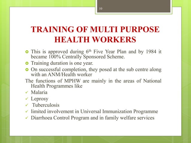 Training and supervision of health workers | PPTX