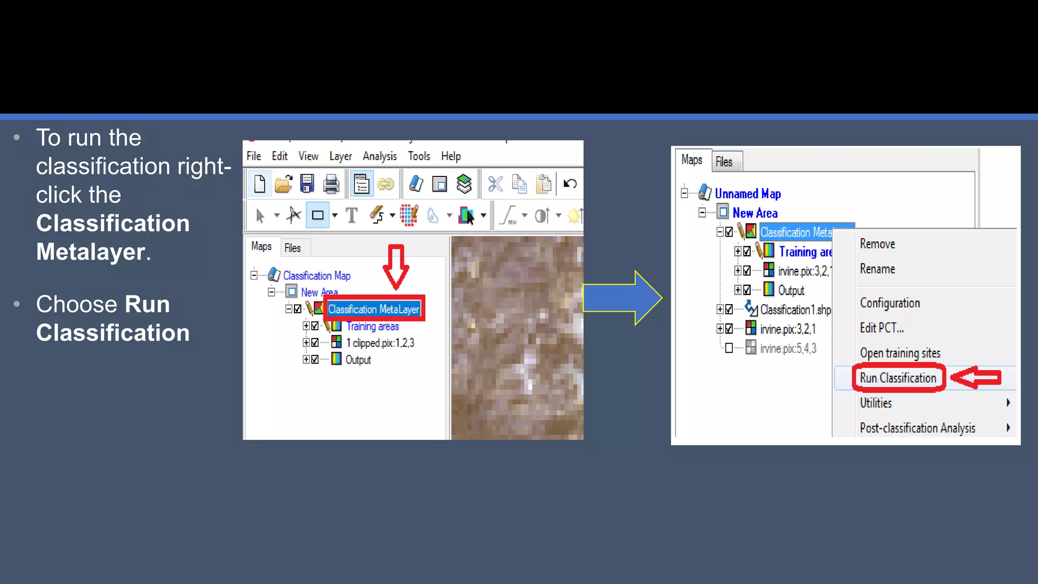 Supervised classification importing training sites ppt