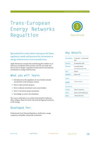 Training at the florence school of regulation | PDF