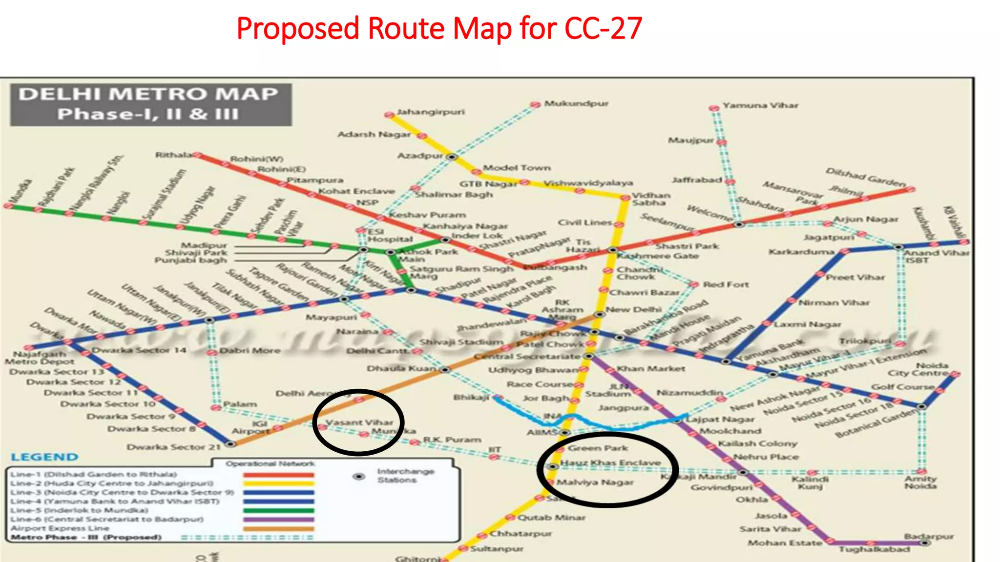 Proposed Route Map for CC-27
 