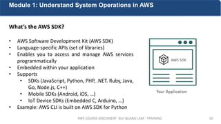 Training AWS: Module 1 - System Operation in AWS | PDF