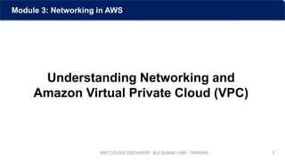 Training AWS: Module 3 - Networking in AWS | PDF