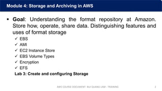 Training AWS: Module 4 - Storage in AWS | PDF