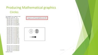 Producing Mathematical graphics
         Circles




Training Basic Latex              1/12/2013   53
 