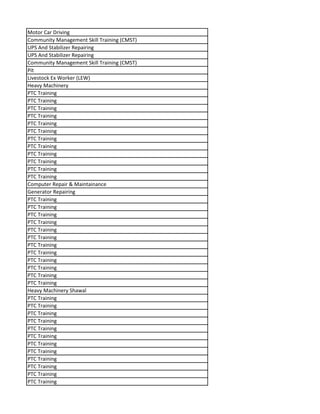Motor Car Driving
Community Management Skill Training (CMST)
UPS And Stabilizer Repairing
UPS And Stabilizer Repairing
Community Management Skill Training (CMST)
Pit
Livestock Ex Worker (LEW)
Heavy Machinery
PTC Training
PTC Training
PTC Training
PTC Training
PTC Training
PTC Training
PTC Training
PTC Training
PTC Training
PTC Training
PTC Training
PTC Training
Computer Repair & Maintainance
Generator Repairing
PTC Training
PTC Training
PTC Training
PTC Training
PTC Training
PTC Training
PTC Training
PTC Training
PTC Training
PTC Training
PTC Training
PTC Training
Heavy Machinery Shawal
PTC Training
PTC Training
PTC Training
PTC Training
PTC Training
PTC Training
PTC Training
PTC Training
PTC Training
PTC Training
PTC Training
PTC Training
 