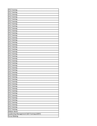 PTC Training
PTC Training
PTC Training
PTC Training
PTC Training
PTC Training
PTC Training
PTC Training
PTC Training
PTC Training
PTC Training
PTC Training
PTC Training
PTC Training
PTC Training
PTC Training
PTC Training
PTC Training
PTC Training
PTC Training
PTC Training
PTC Training
PTC Training
PTC Training
PTC Training
PTC Training
PTC Training
PTC Training
PTC Training
PTC Training
PTC Training
PTC Training
PTC Training
PTC Training
PTC Training
PTC Training
PTC Training
PTC Training
PTC Training
PTC Training
PTC Training
PTC Training
PTC Training
PTC Training
Ribbon Work
Leadership Management Skill Training (LMST)
Purse Making
 