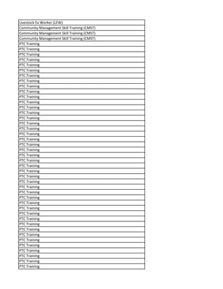 Livestock Ex Worker (LEW)
Community Management Skill Training (CMST)
Community Management Skill Training (CMST)
Community Management Skill Training (CMST)
PTC Training
PTC Training
PTC Training
PTC Training
PTC Training
PTC Training
PTC Training
PTC Training
PTC Training
PTC Training
PTC Training
PTC Training
PTC Training
PTC Training
PTC Training
PTC Training
PTC Training
PTC Training
PTC Training
PTC Training
PTC Training
PTC Training
PTC Training
PTC Training
PTC Training
PTC Training
PTC Training
PTC Training
PTC Training
PTC Training
PTC Training
PTC Training
PTC Training
PTC Training
PTC Training
PTC Training
PTC Training
PTC Training
PTC Training
PTC Training
PTC Training
PTC Training
PTC Training
 