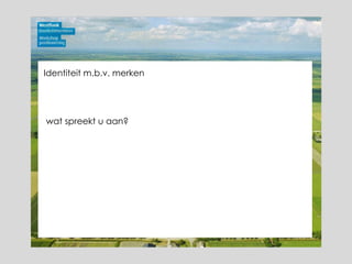 Identiteit m.b.v. merken wat spreekt u aan? 