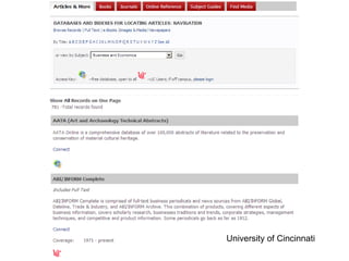 University of Cincinnati 