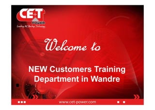 Welcome to
NEW Customers Training Center
in Wandre
12/06/2016
C T C W
 