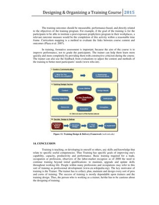 Designing & Organizing a Training Course | PDF