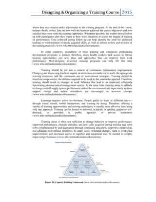 Designing & Organizing a Training Course | PDF