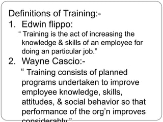 Training & development | PPTX