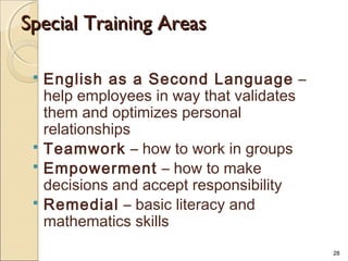 Training Seond Training development | PPT