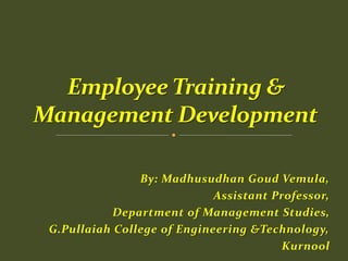By: Madhusudhan Goud Vemula,
Assistant Professor,
Department of Management Studies,
G.Pullaiah College of Engineering &Technology,
Kurnool
 