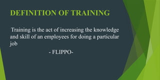 TRAINING and development of the chapters controlling plustwo business ...