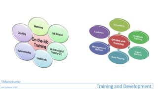 T.Manoj kumar
Asst Professor, SKIMT Training and Development
 