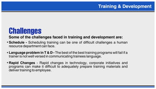 TRAINING AND DEVELOPMENT PPT | PPT
