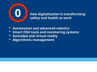 Training_Digitalization in OHS (Occupational Health and safety) | PPTX