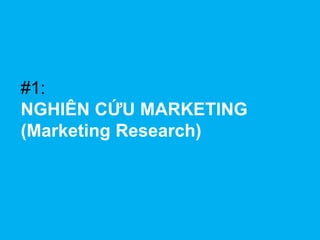 #1:
NGHIÊN CỨU MARKETING
(Marketing Research)

 