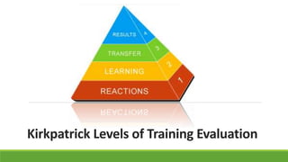 Training Program Levels Training evaluation | PPTX