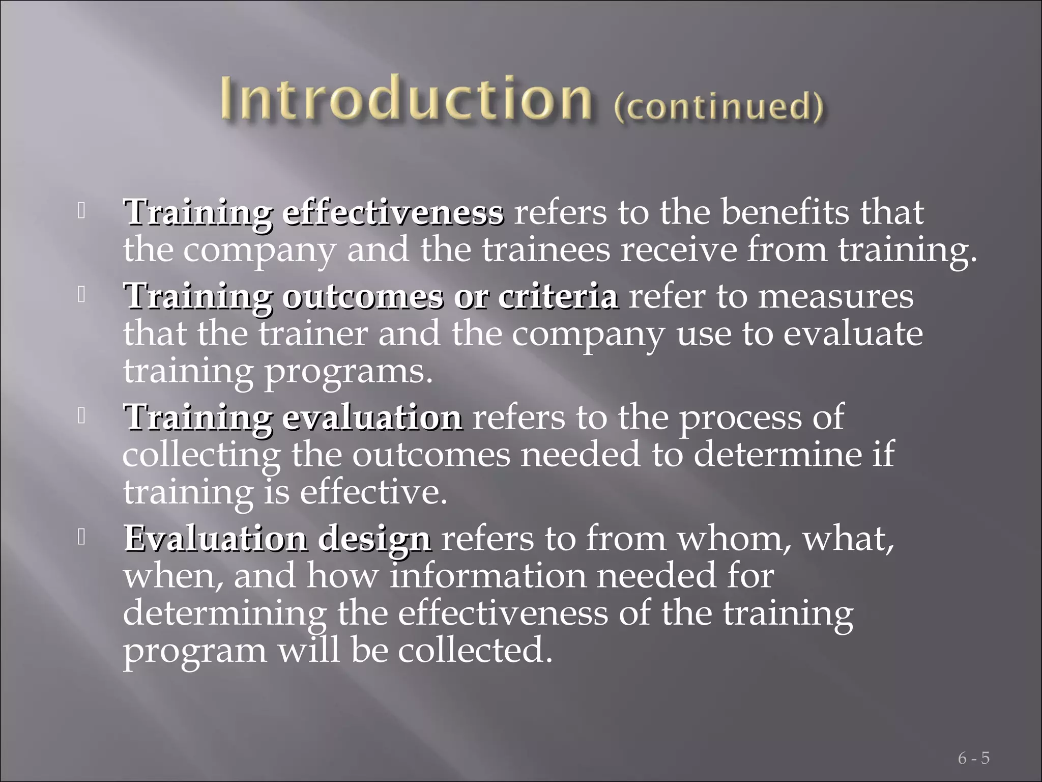 Training evaluation ppt 6 | PPT