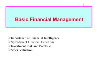 Finance 101 | PPT