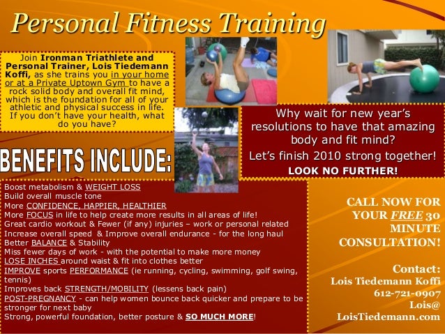 personal training flyer