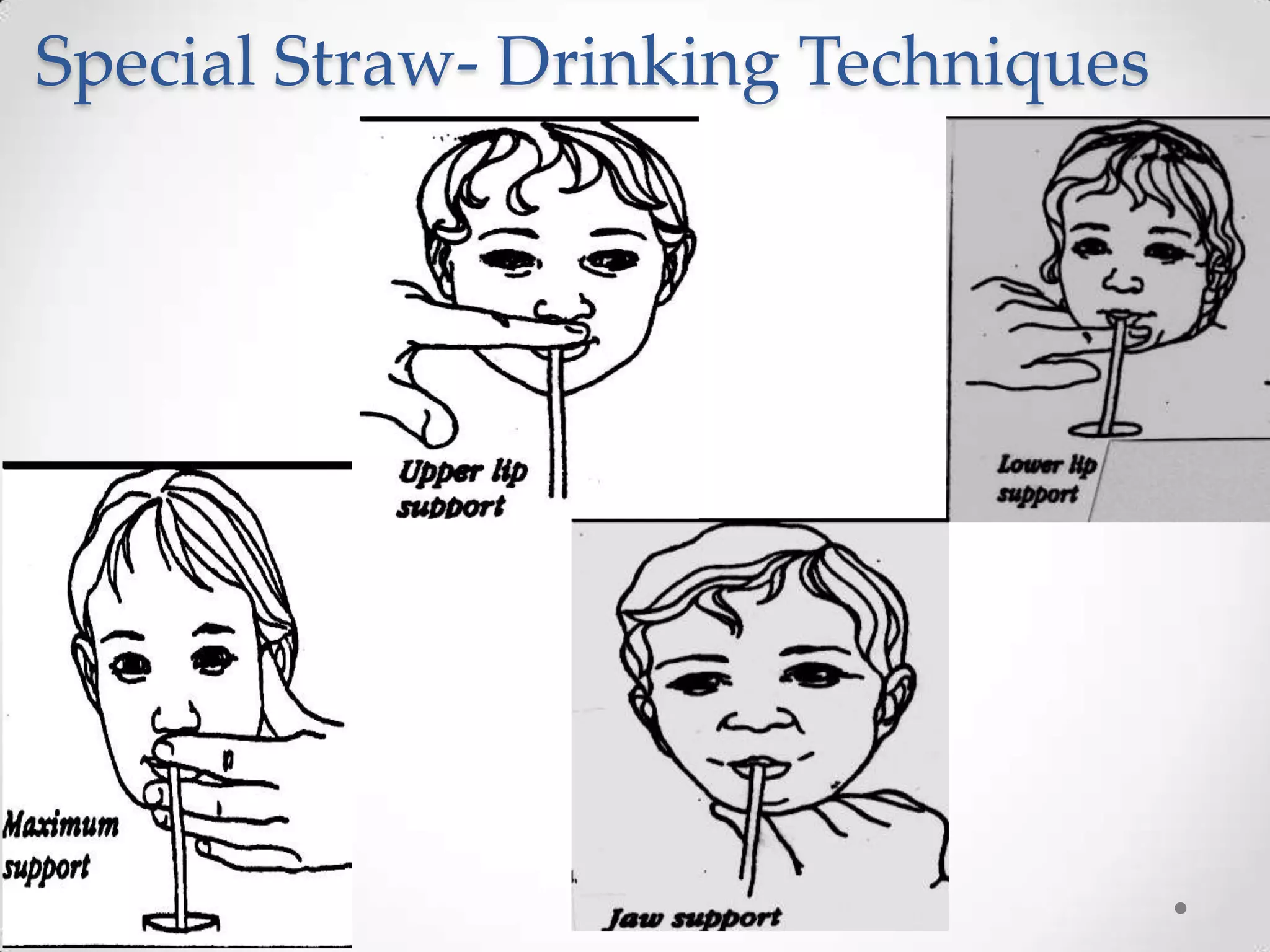Special Straw- Drinking Techniques
 