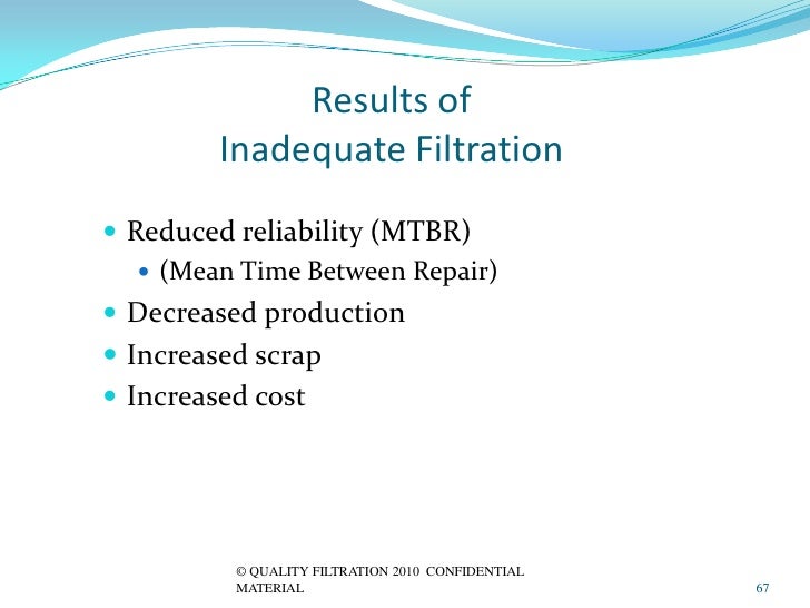 Training For Filtration 1 13 10