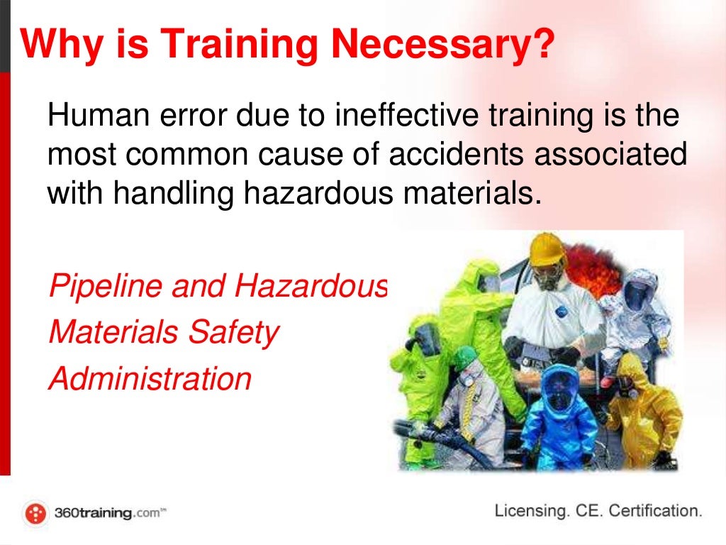 Training for Handling Hazardous Materials