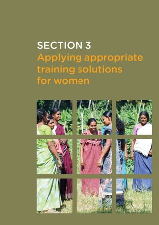 SECTION 3
	 Applying appropriate
	 training solutions
	 for women
 