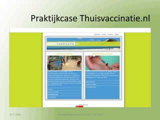 Organisch zoekresultaat (3)Google beoordeelt 3 elementen:Indexatie (linkstructuur)PopulariteitTekst13-1-2010Training 'Webteksten schrijven'  - HS Zuyd