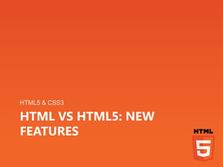 Training Html5 -CSS3 New things | PPT