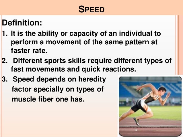 Training in sports