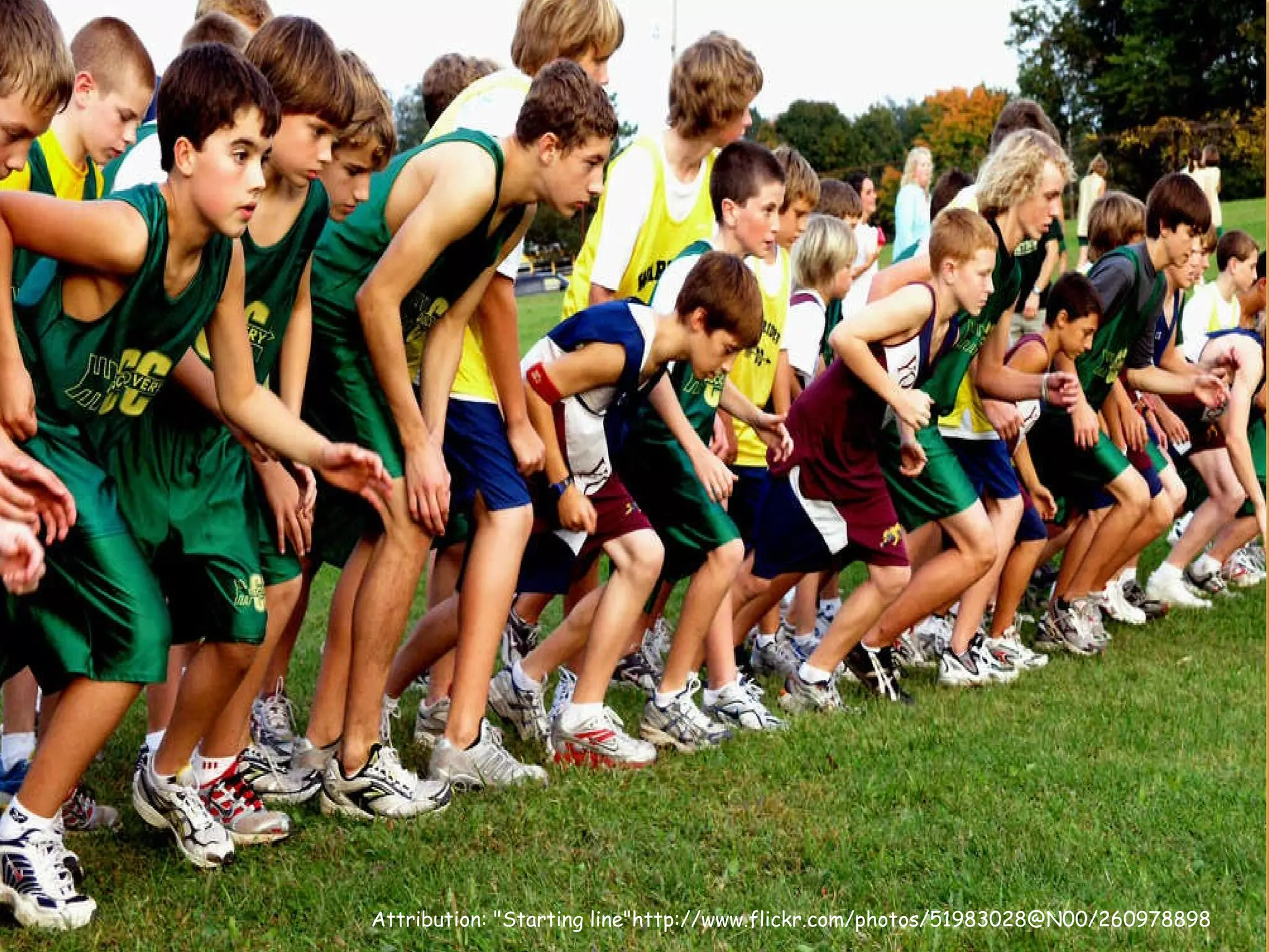 Attribution: "Starting line"http://www.flickr.com/photos/51983028@N00/260978898 