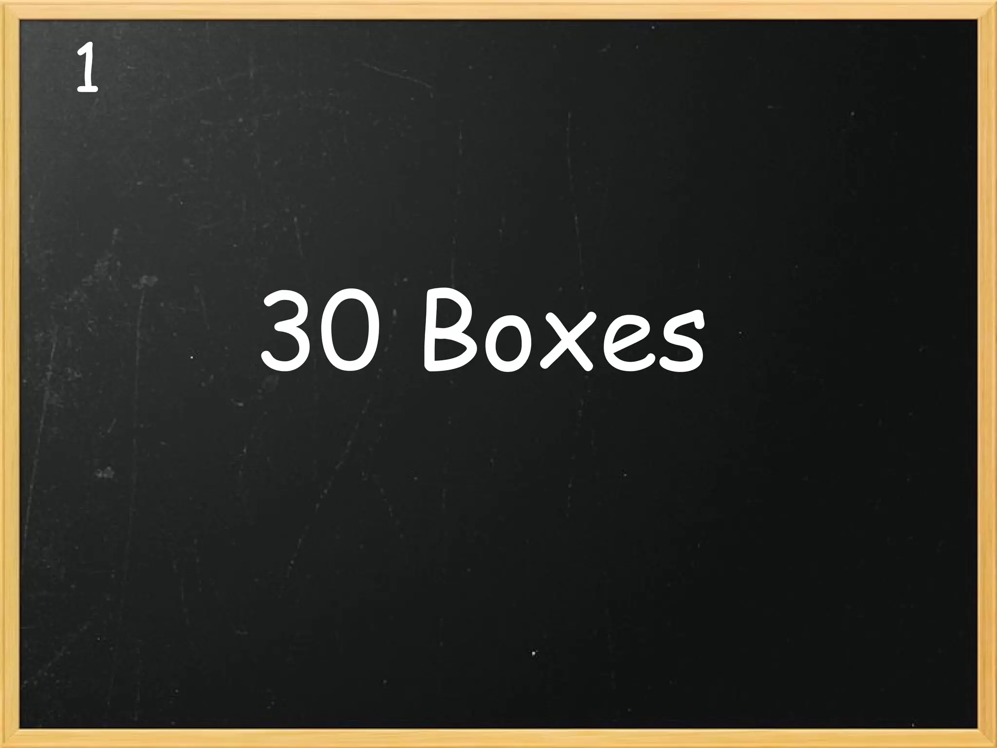 1 30 Boxes 