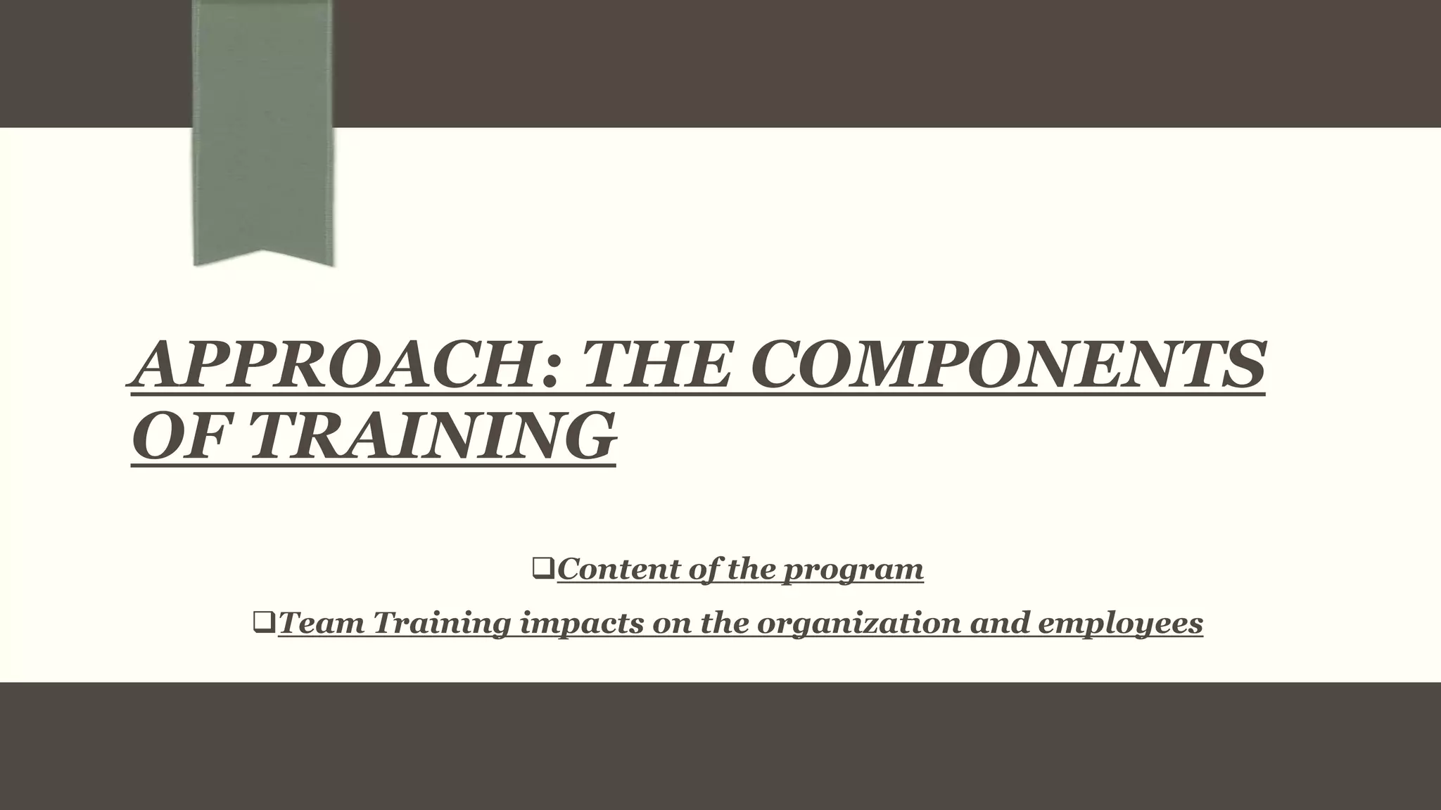 Training manual PPT