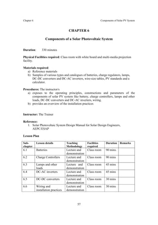 Training manual for engineers on solar pv system | PDF