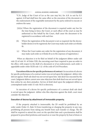 Training Manual for Execution Proceedings | PDF