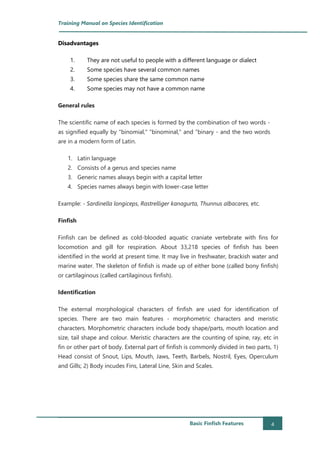 Training manual on species identification 2017 vivekanand bharti_basic ...