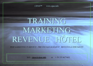 Training marketing revenue hotel 