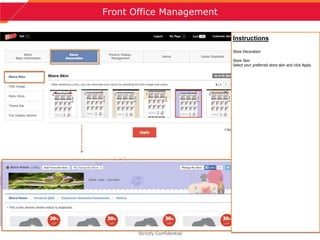 5
Front Office Management
Strictly Confidential
Instructions
Store Decoration
Store Skin
Select your preferred store skin and click Apply
 