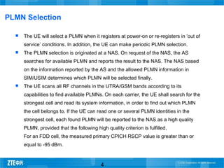 Training material umts cell selection and reselection | PPT