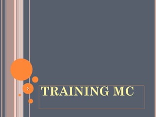 TRAINING MC55
 