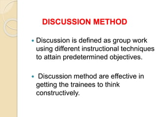 Training method PPT | PPTX