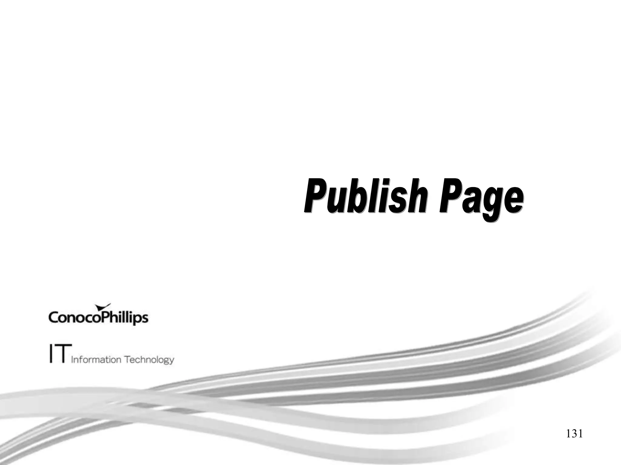 Publish Page 