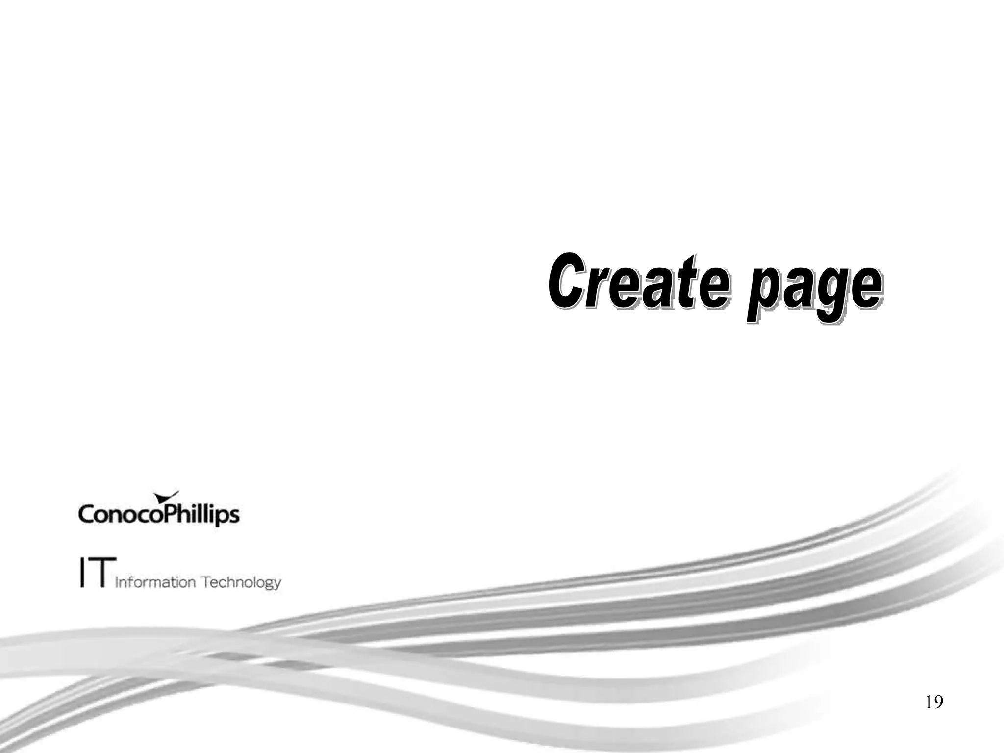 Create page 