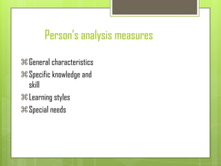 Training need analysis Slide 9